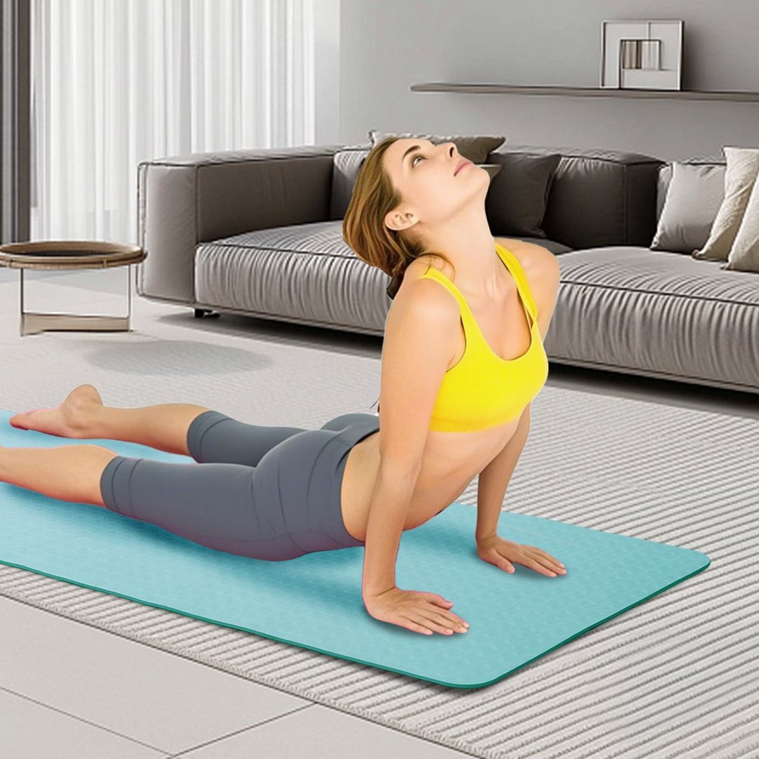 Yoga Mat, Exercise Yoga Mat With Non-Slip Design, Professional TPE Exericise Mat, 72 X 24 Multi-Purpose Workout Mat For Women, Pilates Fitness And Floor Exercises - Image 7