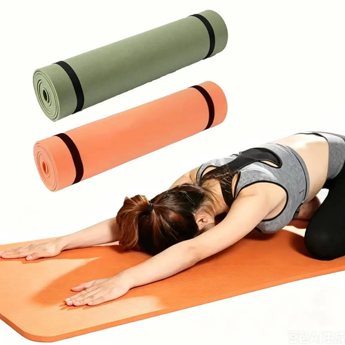 6MM EVA Yoga Mat Non-Slip Exercise Fitness Mat 180×50cm with Carry - Image 5