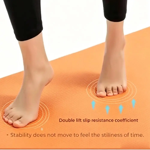 6MM EVA Yoga Mat Non-Slip Exercise Fitness Mat 180×50cm with Carry - Image 3