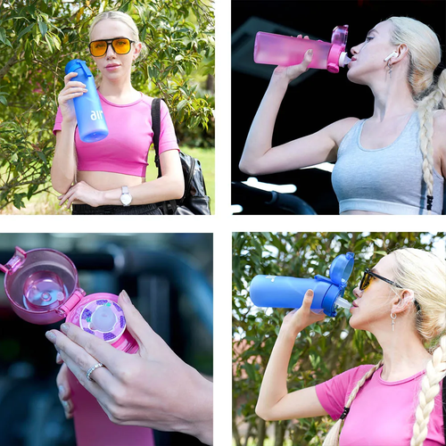 1pc Air Water Bottle With 1pc Random Flavor Pods Portable Transparent - Image 6