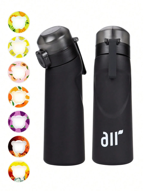 1pc Air Water Bottle With 1pc Random Flavor Pods Portable Transparent