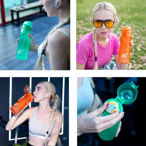 1pc Air Water Bottle With 1pc Random Flavor Pods Portable Transparent - Image 2