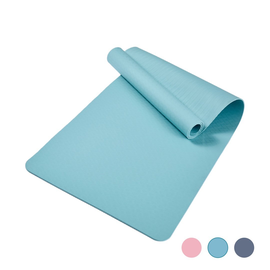 Yoga Mat, Exercise Yoga Mat With Non-Slip Design, Professional TPE Exericise Mat, 72 X 24 Multi-Purpose Workout Mat For Women, Pilates Fitness And Floor Exercises - Image 6
